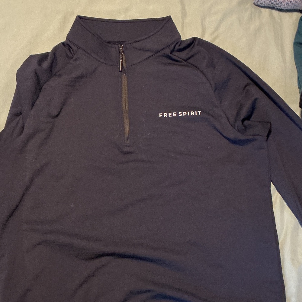 Free Spirit Navy Quarter-Zip Pullover